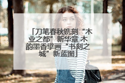 刀笔春秋镌刻“木业之都”新华章 木韵墨香擘画“书刻之城”新蓝图